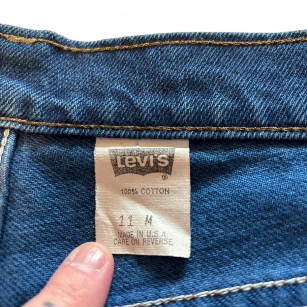 Vintage 90s Levi's Blue Tab Women's 11 31x29 High Rise Tapered Leg Indigo Wash - Picture 3 of 5